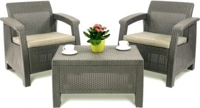 Produktbild von Keter Korfu Weekend Gartenmöbel Set Braun