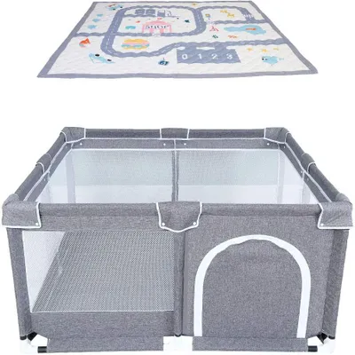 Produktbild von Star Ibaby Laufstall Oxford XL - Grau