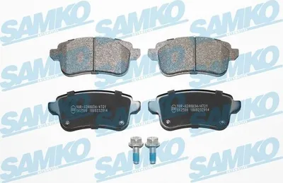 Produktbild von SAMKO Bremsbeläge Satz Hinten Bremsklötze für RENAULT Megane IV Grandtour (K9A/M/N) 5SP2014