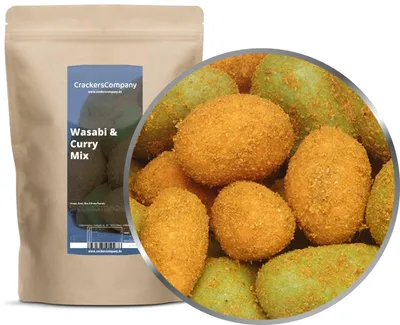 Produktbild von CrackersCompany Traffic-Mischung (Wasabi & Curry Mix), ZIP-Beutel 500 g