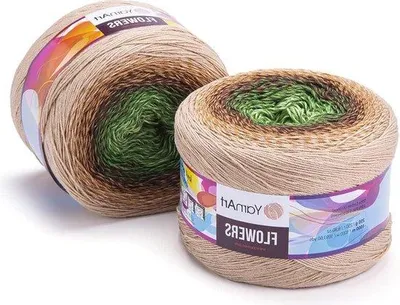 Produktbild von Famanu Strickgarn - YarnArt Flowers - 500 g - Multicolor 308