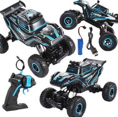 Zdjęcie produktu dla Samochód Zdalnie Sterowany Jeep Światło LED Akumulator Napęd 4x4 Pojazd