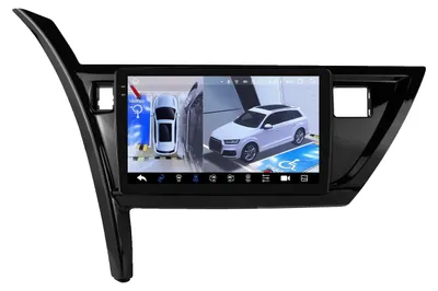 Obrázek produktu pro Multimediální přehrávač do auta, pro vozidla s levostranným řízením, s vysokým rozlišením dotykového displeje, kompatibilní s modely Toyota Corolla Auris (2013-2016), model QS8 s 360° kamerou