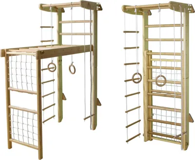 Produktbild von Sprossenwand aus holz für kinder Spielplatz indoor kinderzimmer Klettergerüste Kletterwand Winner | Holz