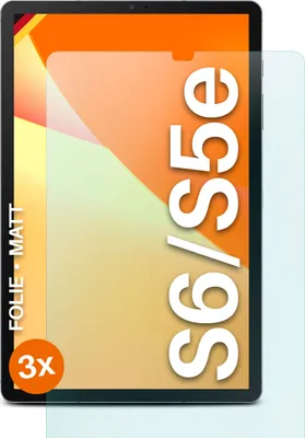 Produktbild von moex® 3x Schutzfolie kompatibel mit Samsung Galaxy Tab S5e / S6 - Displayschutzfolie Anti Reflex Folie, Matt
