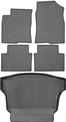 Image de Tapis de sol en caoutchouc + tapis de coffre pour Honda Civic X berline (à partir de 2017)