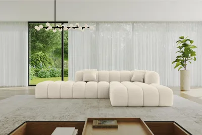 Produktbild von ALTDECOR Ecksofa in L-Form OLEA-L2 - 289x176x71 cm Dunkelgrau - Corner Sofa Bett Eckcouch Couch Wohnlandschaft Cauchsofa
