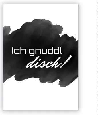 Produktbild von Sächsische Liebeskarte: ich gnuddel disch