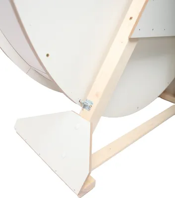 Produktbild von Elmato 10697 Katzenlaufrad Rocky STAND XXL 140cm in weiß/beige