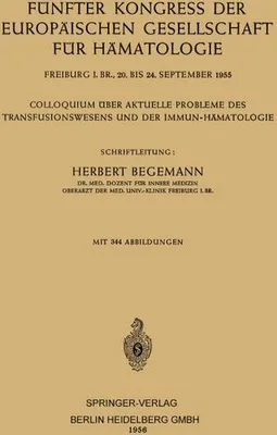 Obrázok produktu pre Fünfter Kongress der Europäischen Gesellschaft für Hämatologie