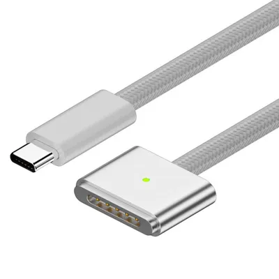 Produktbild von MagSafe 3 Ladekabel 2m Silber – 140W MacBook Schnellladekabel – USB-C auf MagSafe Ladekabel für MacBook Air & MacBook Pro
