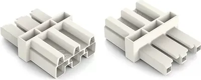 Immagine prodotto di Connettore intermedio WAGO; a 3 poli; codice A; bianco 770-653