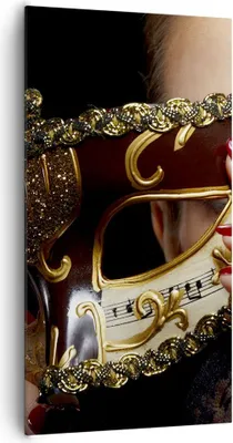 Produktbild von Bild auf Leinwand - Leinwandbild - Frau Mode Venedig Maske - 65x120cm - Wand Bild - Wanddeko - Leinwanddruck - Bilder - Kunstdruck - Wanddekoration - Leinwand bilder - Wandkunst - PA65x120-2680
