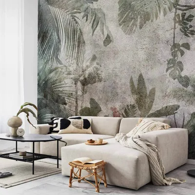 Produktbild von Selbstklebende Folie Fototapete - Rain Forest in the Fog 196x140 cm Blätter b-C-0821-a-a