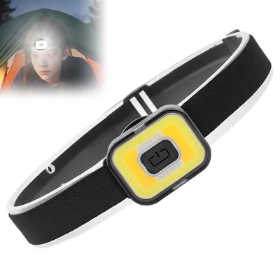 Produktbild von LED Stirnlampe USB-C Wiederaufladbar, Magnetische Kopflampe mit 5 Modi IPX4 für Camping Wandern Reparatur