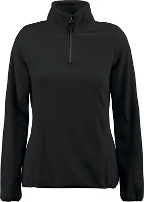 Produktbild von Pullover Frontflip Lady Rot mit kurzem Reißverschluss beidseitig angerauter Fleece 280 g/m²