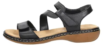Image de Rieker Dames sandalen Sandalen Plat - Zwart - Maat 42