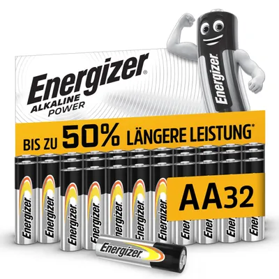 Produktbild von Energizer Alkaline Power Batterien AA (32 Stück)