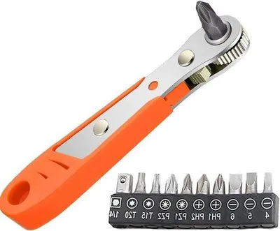 Produktbild von Magnetische Ratelschlüssel 1/4 Zoll mit 10 Bits für Autoreparatur