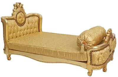 Image de Casa Padrino Lit de chien baroque motif or / or antique - Lit de chien de style antique fait à la main - Meubles somptueux pour chiens de style baroque - Meubles pour animaux de style antique - Meubles pour animaux de style baroque
