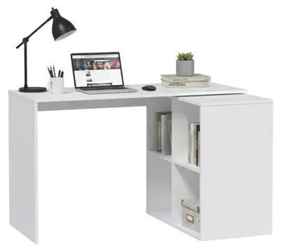 Produktbild von Schreibtisch Revere, platzsparender Schreibtisch mit mehreren Positionen, 152 x 49 x 74 cm, Weiß
