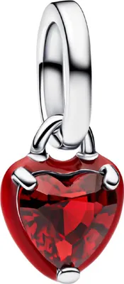 Obrázok produktu pre PANDORA ME Charm červené čakrové srdce strieborná farba 793042C05