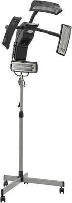 Produktbild von Professioneller Salon Haartrockner - Stehender Haubenfön 650W - Höhenverstellbar - Einstellbare Temperatur - 220V - EU-Stecker - Für Dauerwelle & Färben - Schwarz