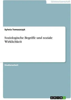 Produktbild von Soziologische Begriffe und soziale Wirklichkeit