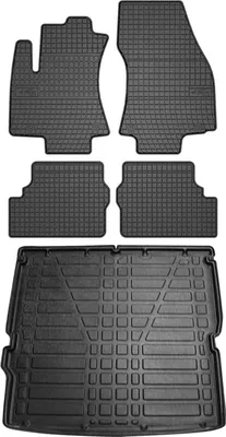 Immagine prodotto di Set tappetini e fodera bagagliaio per Opel Zafira 1999-2005 in gomma TPE nero 5x