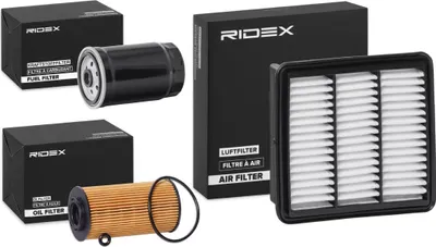 Produktbild von RIDEX Filterset Inspektionspaket Filtersatz für HYUNDAI i30 (FD) i30 CW (FD)