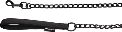 Obrázok produktu pre Vodítko s reťazou Flamingo Trero čierne, rozmery: 70 cm / 19 mm