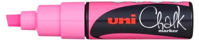Image de uni-ball Marqueur à craie Craie PWE-8K, rose néon, pointe biseautée