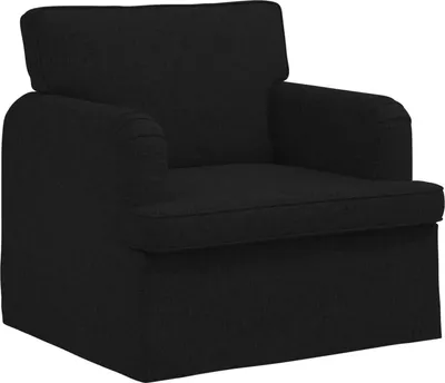 Image de Canapé vidaXL noir 84 x 80 x 85 cm en tissu