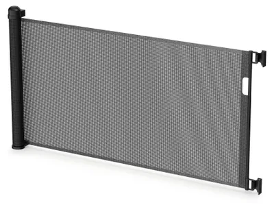 Produktbild von NAIZY Ausziehbares Roll‑Schutzgitter 88,5 × 180 cm Schwarz, aufrollbares Rollgitter, Haustiergitter, Sicherheitsbarriere für Haushalt