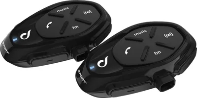 Produktbild von Interphone SPORT DOPPELPAKET, 1000 m, A2DP, Mikro-USB, Schwarz, IP67, 15 h