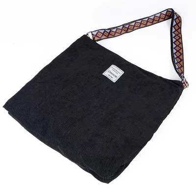 Produktbild von Damen-Tragetasche, Arbeitstasche, Umhängetasche, stylische Handtasche, Cord-Hobo-Bag, modische Schultertasche