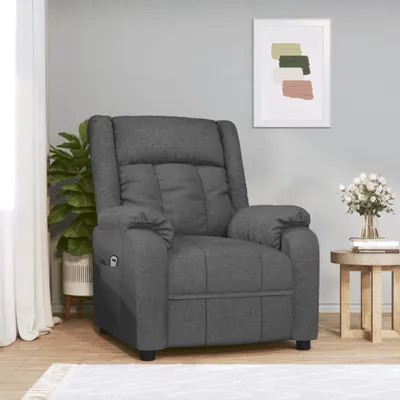 Image de Maison Exclusive - Fauteuil relax électrique gris foncé tissu