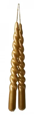 Obrázok produktu pre Základňa na sviečku, zlatá, priemer 2,2 cm, výška 25 cm