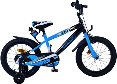 Zdjęcie produktu dla Rower dziecięcy Volare Sportivo dla chłopców - 16 cali w kolorze niebiesko-czarnym