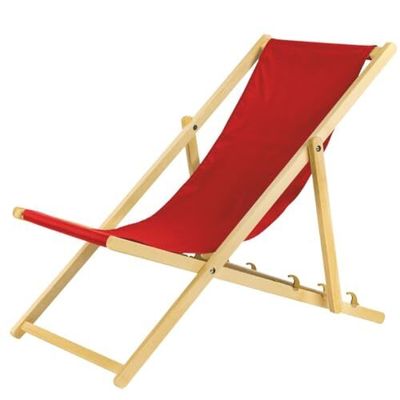 Liegestuhl rot klappbar aus Holz-mit Absicherungssystem Klappstuhl Klappliege Sonnenstuhl Strandstuhl Holzklappstuhl Sonnenstuhl Gartenliegen