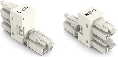 Obrázok produktu pre Wago 890-686, Biela, Polyamid, IP20, IP40, 16 A, -35 - 85 °C, 16,4 mm
