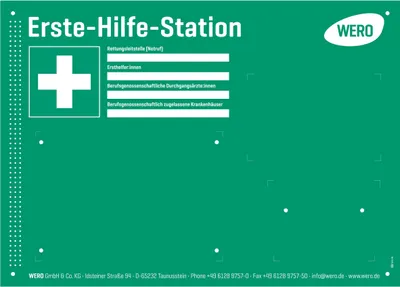 Produktbild von WERO Erste Hilfe Station, leer