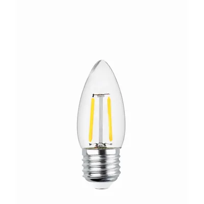 Immagine prodotto di E27 2W LED Filament Candle Lamp Lamp Vintage 250 LM Bianco caldo 2700K C35 Clear 3x pezzi