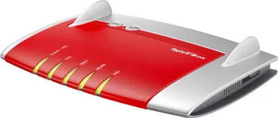 Obrázek produktu pro FRITZ! Box 7430, Wi-Fi 4 (802.11n), Jednopásmový (2,4 GHz), Připojení na síť Ethernet, 3G, Červená, Bílá, Stolní router