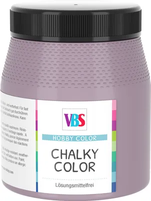 Produktbild von Chalky Color Samtmatte Farbe für Shabby-Look, Mauve, 250ml, wisch- und wetterfest