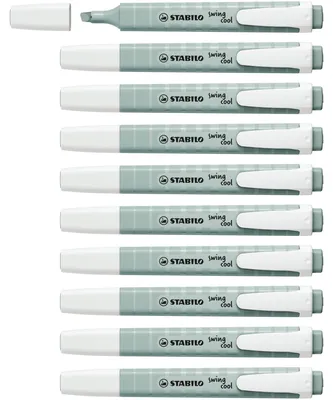 Produktbild von STABILO Textmarker - swing cool NatureCOLORS - 10er Pack - grünerde