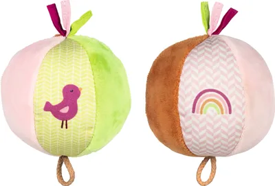 Produktbild von Goki Softball mit Glöckchen - Regenbogen
