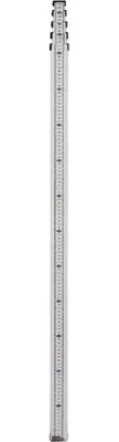 Produktbild von Teleskopnivelliermeter 5 m mit durchgehender mm-Teilung für Rotationslaser und Nivelliere
