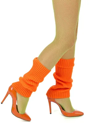 Produktbild von Stulpen Beinstulpen neon-orange