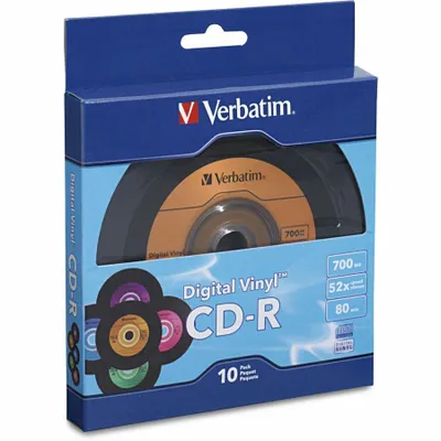 Produktbild von Verbatim CD-Rohling - CD-R Rohling - 700 MB - 52x Schreibgeschwindigkeit - 10er Pack - 120mm - 1,33 Stunde(n) Maximale Aufnahmezeit